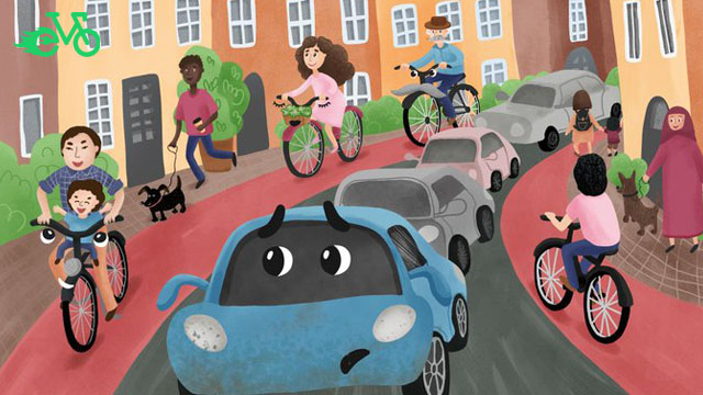 دوچرخه سواری در ترافیک