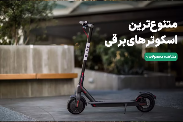 یک دوچرخه برقی وارداتی داخل جنگل